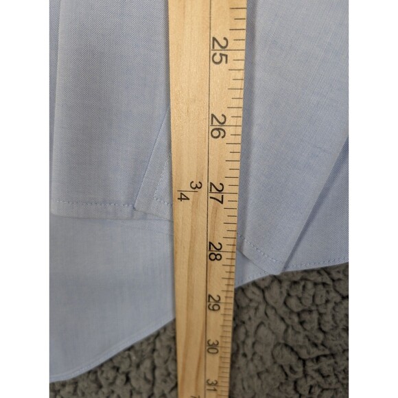 Jos. A. Bank Dress Shirt Men's Blue Long Sleeve Size 16 1/2 - 34 Tailored Fit - Picture 8 of 12